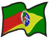 042 Bandeira Brasil e R.G.do Sul / Fundidas