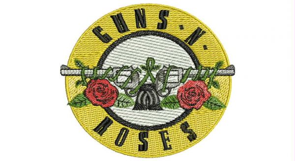 Guns In Roses, tam. 10x9,5cm